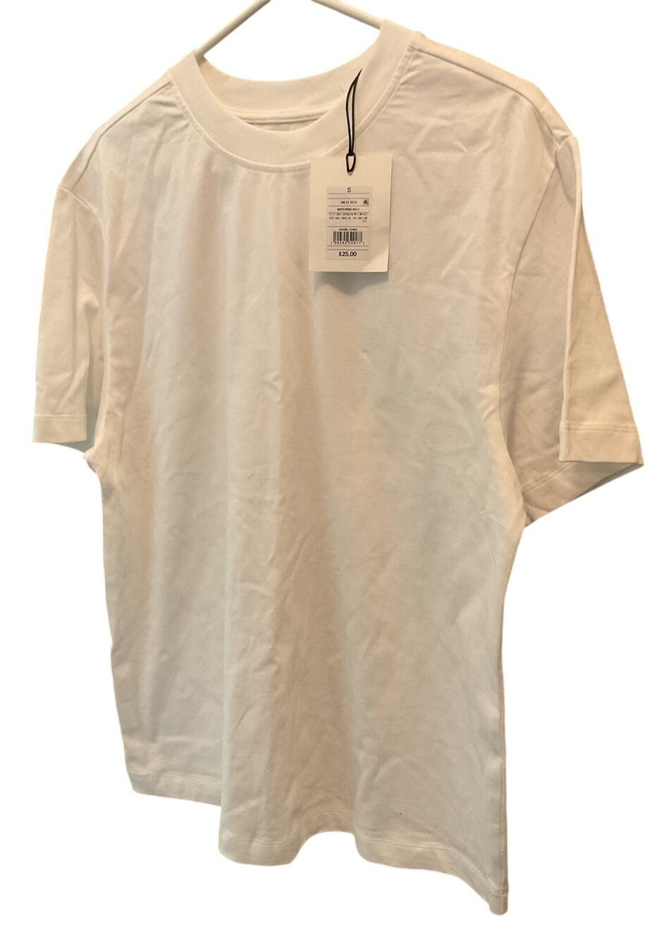 NWT KBB By Kahlana White Rib Knit Top Women's S Oversized Cozy Minimalist Top